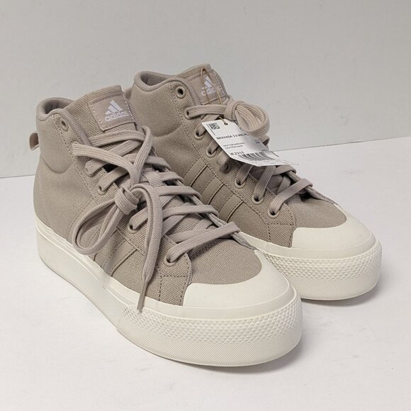 adidas Shoes - Adidas Bravada 2 Platform Sneakers, Beige Canvas, Women's 7